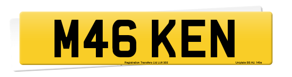 Registration number M46 KEN